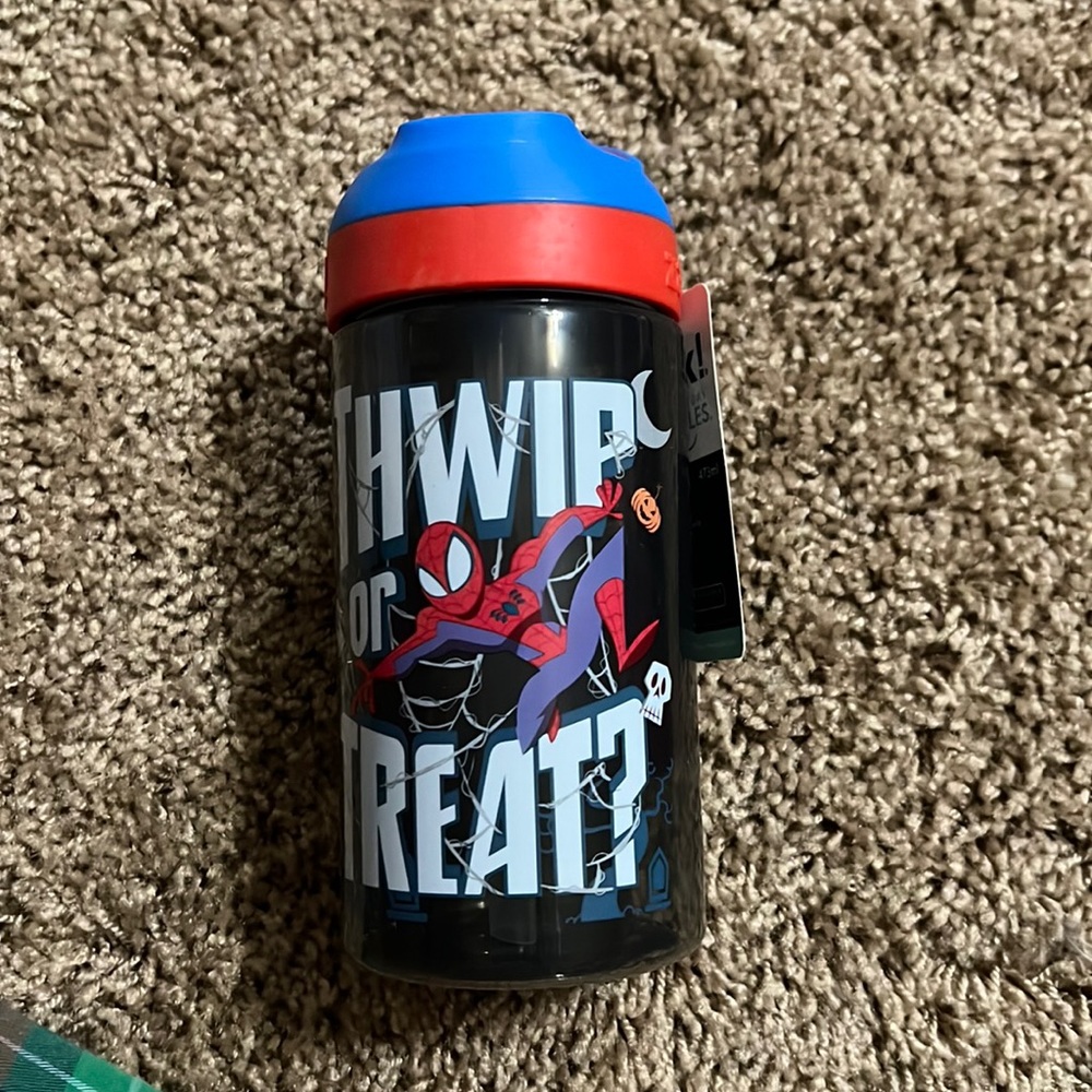Zak Designs Spiderman Halloween 16oz BPA Kids Tumbler Water Bottle
New